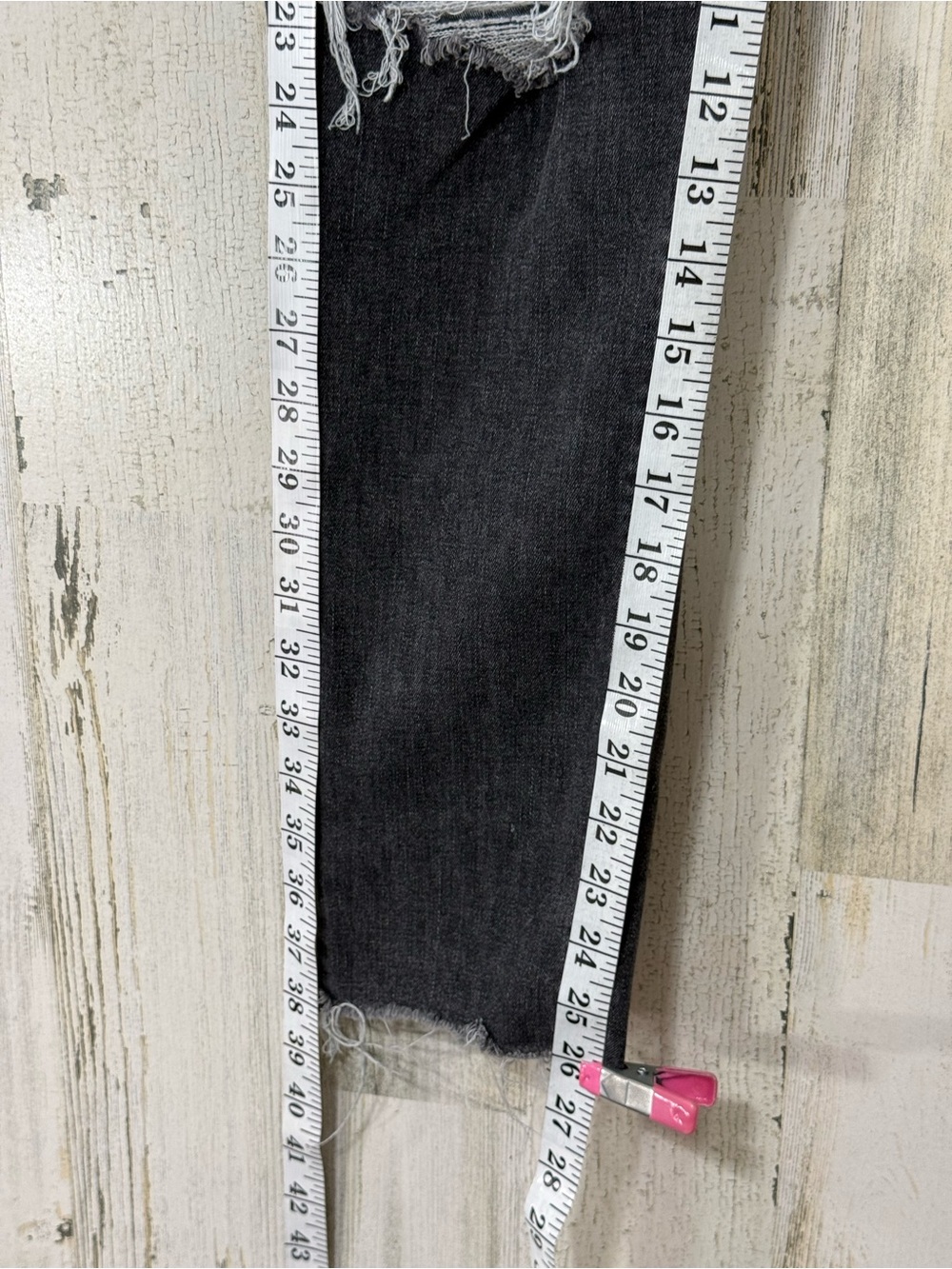 Levi's Black 721 High Rise Skinny Ripped Knee Jeans - Picture 11 of 14